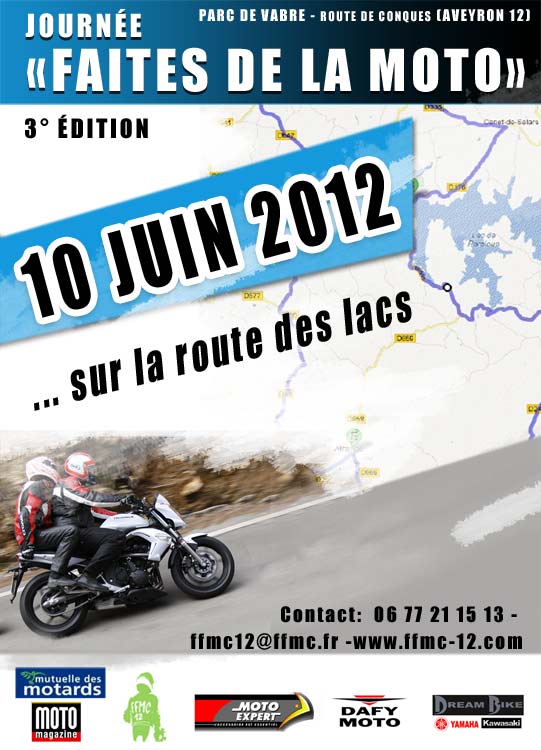 Aveyron : dimanche 10 juin, « Faites de la moto » avec la (...)
