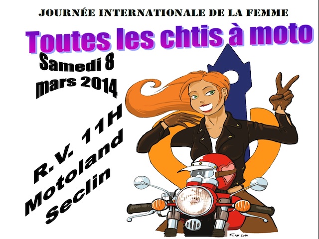 Le 8 mars : toutes les « chtis » à moto
