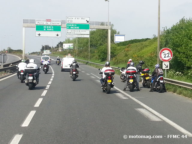 Manifestation à Nantes : 800 motards à l'assaut des (...)