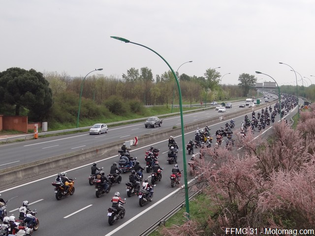 Manifestation FFMC 31 à Toulouse : 1.200 motards motivés (...)