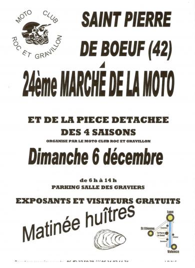 Puces moto à Saint-Pierre-de-Bœuf (Loire)