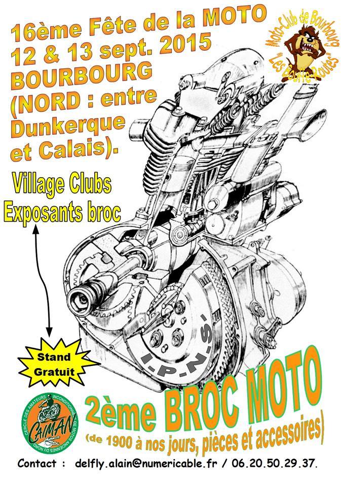 16e Fête de la moto à Bourbourg (Nord)