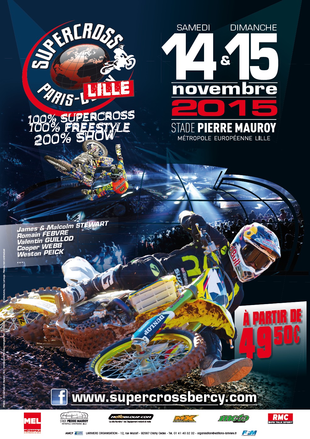 Supercross de Paris-Lille 2015 : prêt pour le show (...)