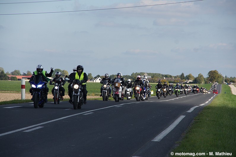 Manifestation FFMC à Reims : 900 motards font l'escargot