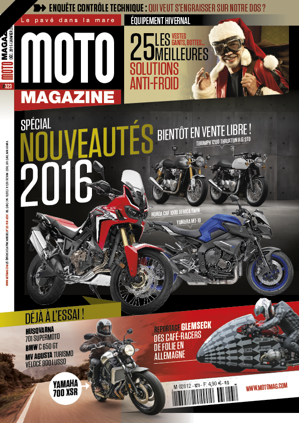 Moto Magazine n° 323 - Déc. 2015/Janv. 2016