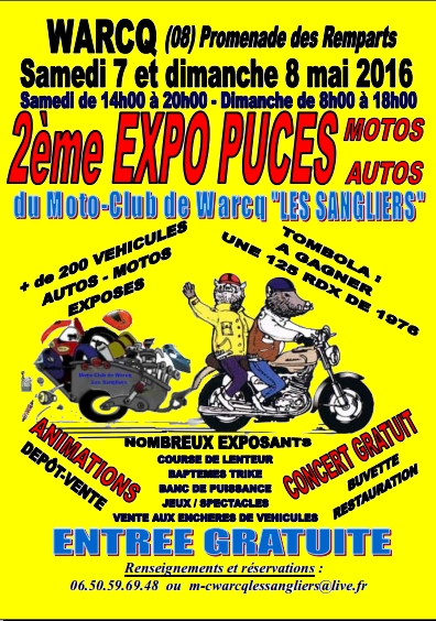 Expo et bourse d'échange moto et auto à Warcq (...)