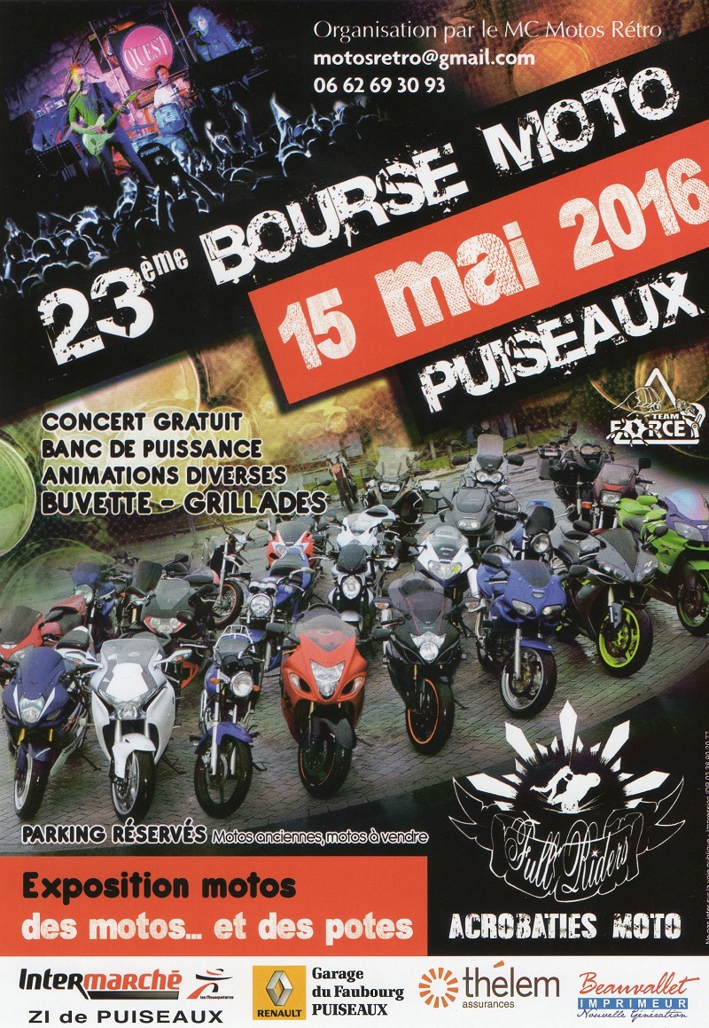 23e Bourse moto de Puiseaux dans le Loiret - Moto Magazine - leader de l'actualité de la moto et du motard