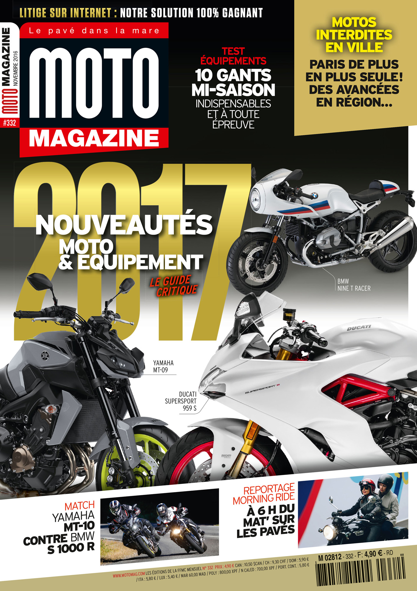 Découvrez Moto Magazine de novembre 2016 : nouveautés (...)