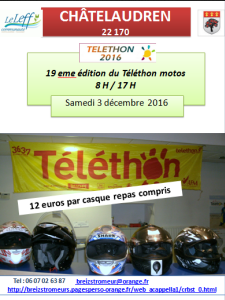 Téléthon 2016 : balade moto à Châtelaudren (22)
