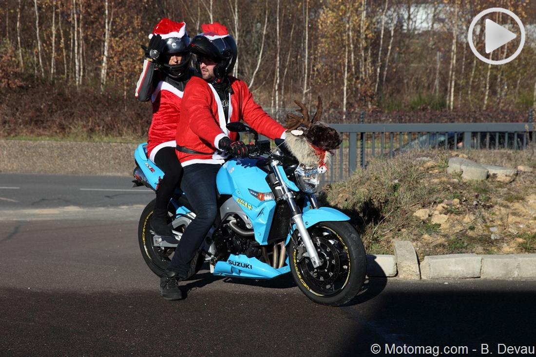 La balade solidaire des Pères Noël motards à Limoges (...)