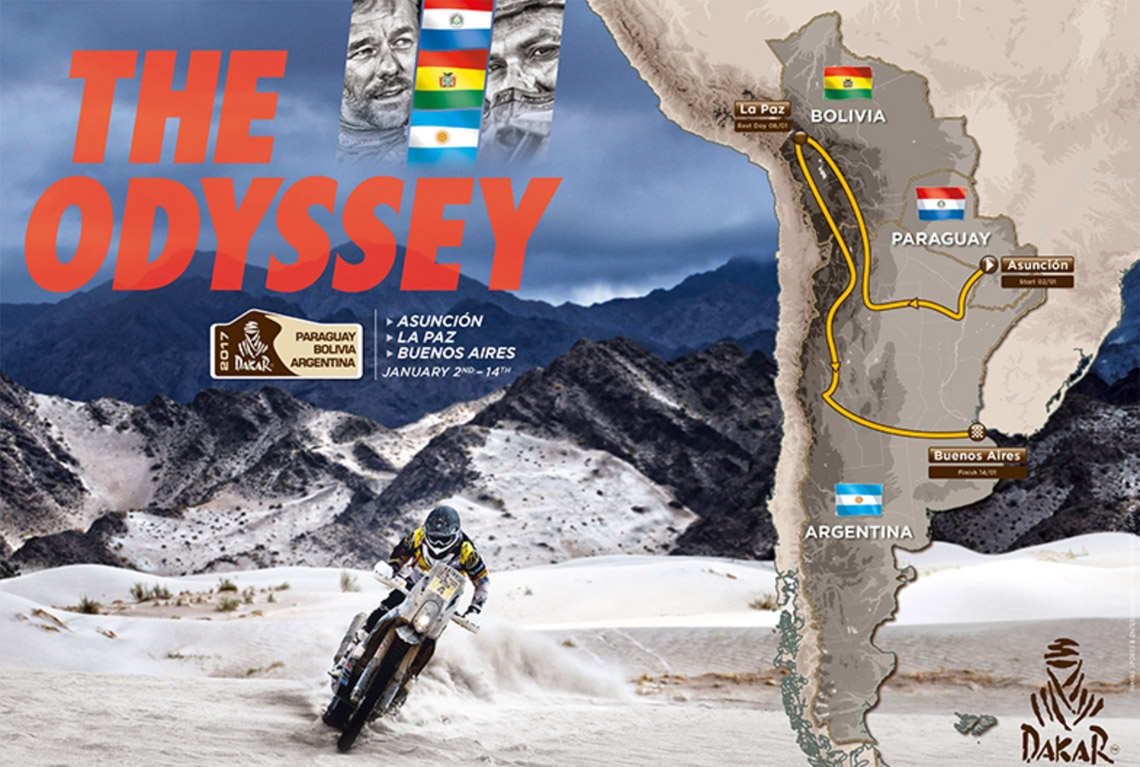 Rallye Dakar au Paraguay, Bolivie et Argentine