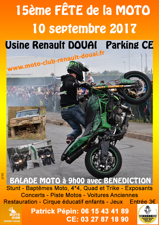 15e Fête de la moto du Moto-club Renault à Douai (...)
