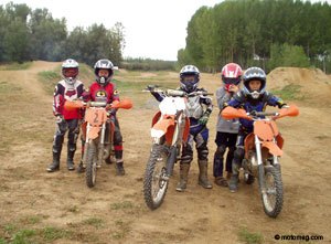 Séjours de moto-cross pour enfants au CLAM (82)