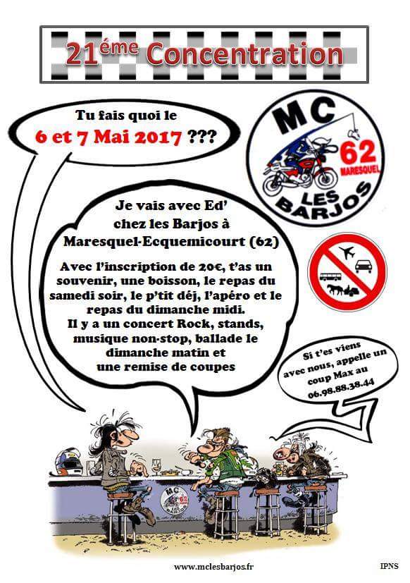 21e concentration du moto-club Les Barjos à Marsquel (...)