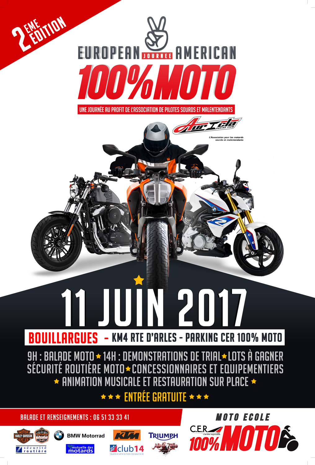Journée « 100 % moto » à Nîmes (30)