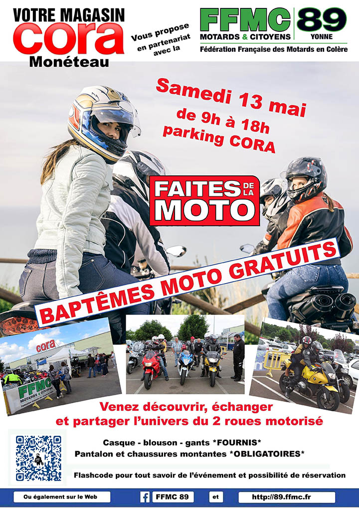Opération « Faites de la Moto » à Monéteau (89)