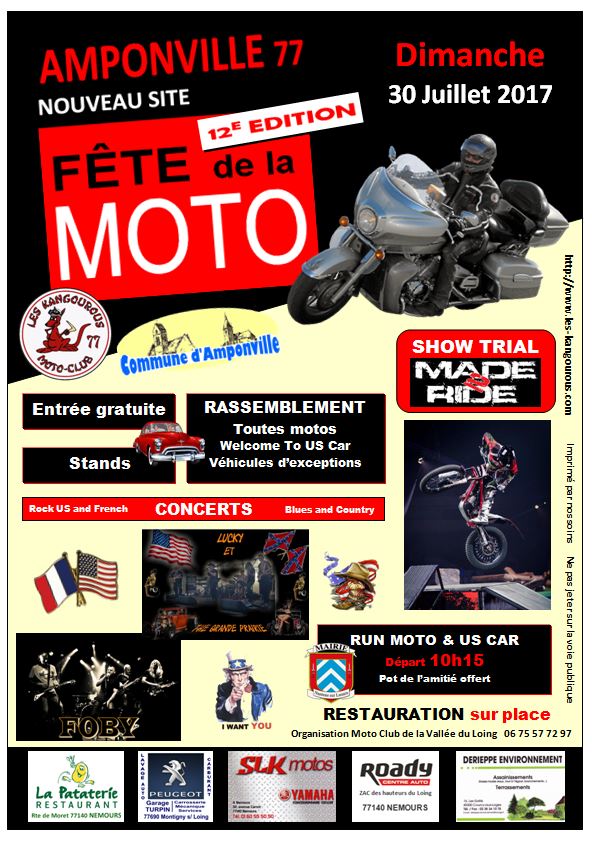 Fête de la moto 29 juillet Amponville 77 Arton32913