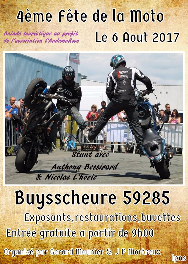 4e fête de la moto à Buysscheure (Nord)