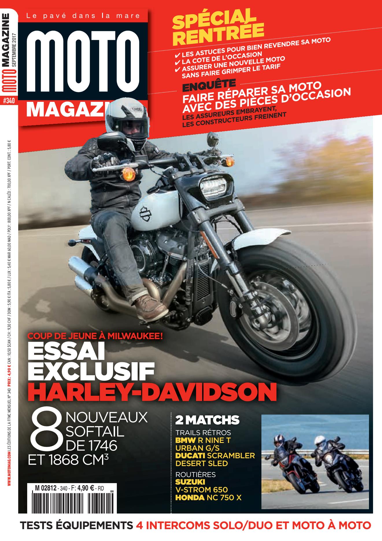 Moto Magazine n°340 - Septembre 2017