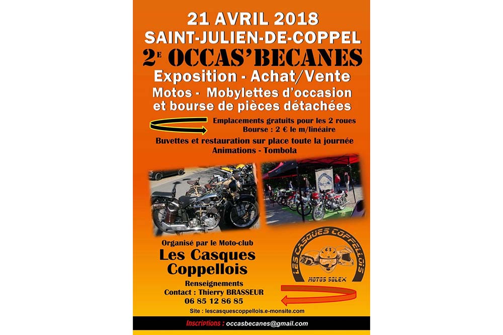 2e occas' bécanes à St-Julien-de-coppel (63)