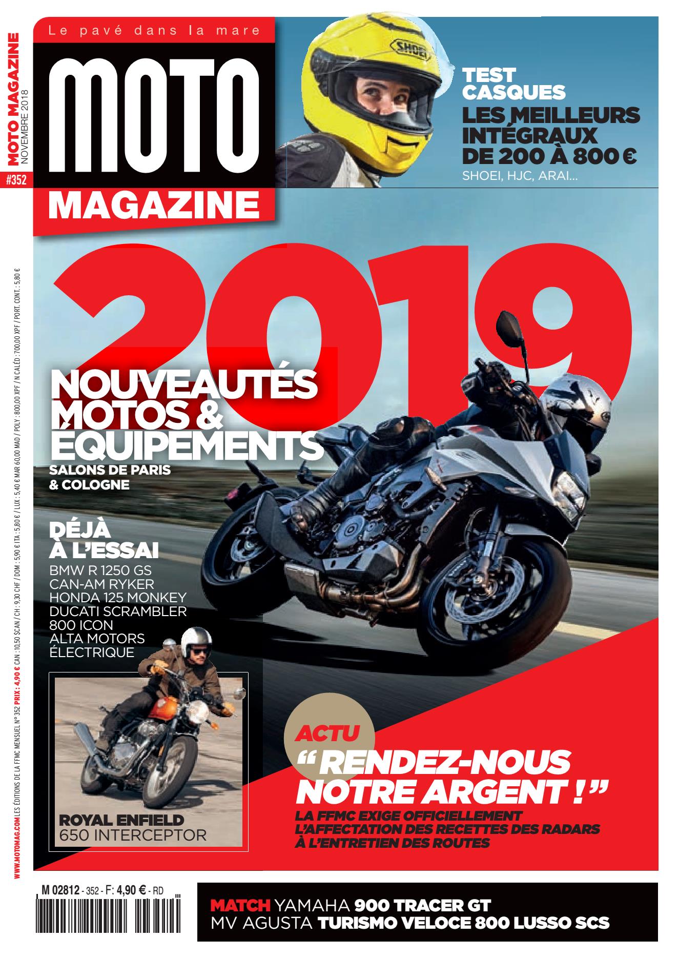 Moto Magazine n°352 - Novembre 2018