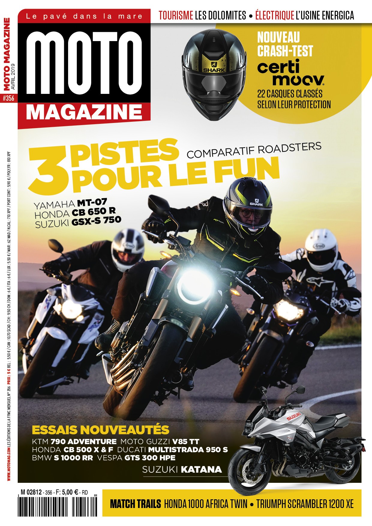 Moto Magazine n°356 - Avril 2019