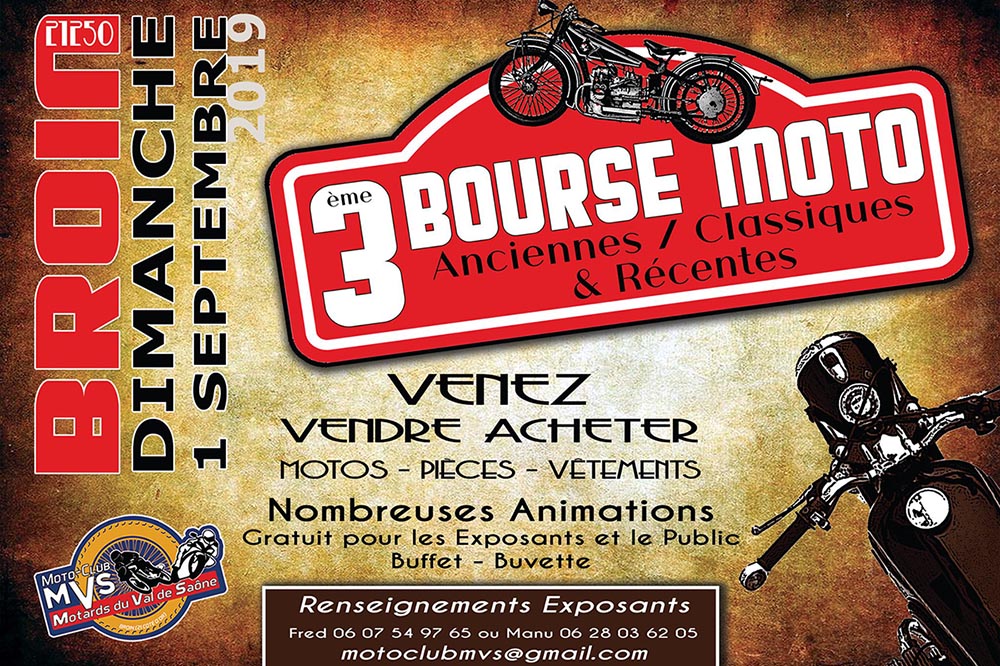 3e bourse et fête de la moto du MVS (Côte-d'Or)