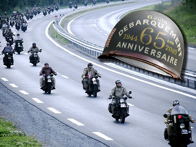 65e anniversaire du débarquement : des Harley et autres (...)
