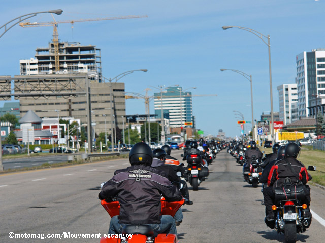 Les motards du Québec en manif en mai