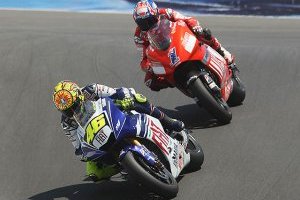 DVD MotoGP 2008 : Rossi (Yam) et Stoner (Ducati)