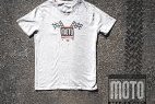 T-Shirt Moto Magazine et drapeaux à damiers - Gris - (25 (...)