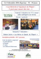 Téléthon 2016 : motards et quadeurs à Épernay (51)