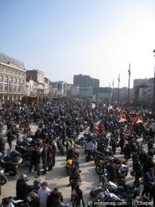 Manifs du 13/03/10 : 1500 motards à Clermont-Ferrand