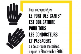 Port des gants à moto : la FFMC interpelle le ministre (...)