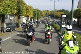 Manifestation FFMC à Rennes : 1.500 motos rejouent la (...)