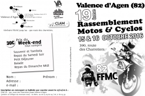 Rassemblement de la FFMC 82 à Valence-d'Agen