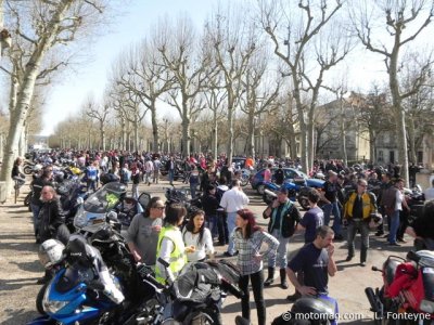 Manif 24 mars Périgueux : les motards se rassemblent