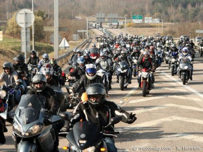 Manif 24 mars Épinal : 800 motards en colère