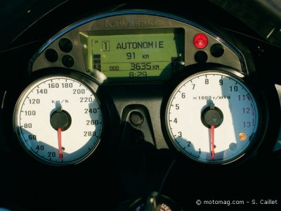 Kawasaki ZZR 1400 : tableau de bord