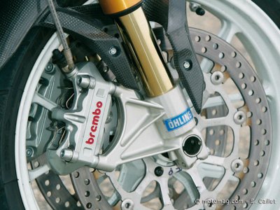 Ducati S4 RS : fourche et freins