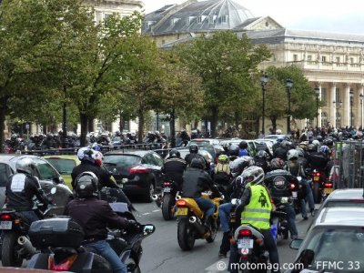 Manif de Bordeaux (33) : 1500 motards dans les rues