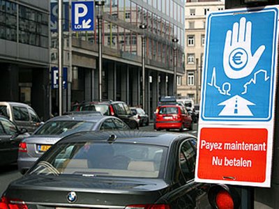 Péage urbain : direction parking