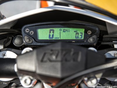 Essai KTM Freeride 250 R : tableau compact