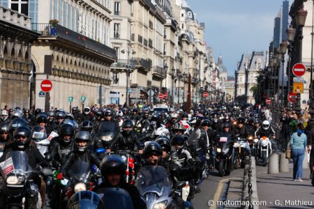 Manif à Paris : les motards prennent Rivoli