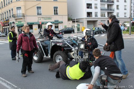 Cascade moto : JP Goy tourne aussi en France
