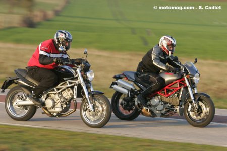 Moto Morini 9 1/2 : face à la Ducati S4R