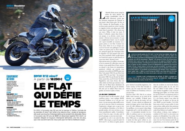 Moto Magazine 407 avril 2024 essai BMW R 12 NineT {JPEG}