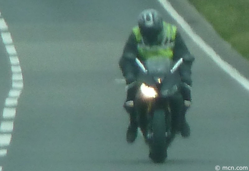 Photo volée : la Triumph Daytona 675 de 2012