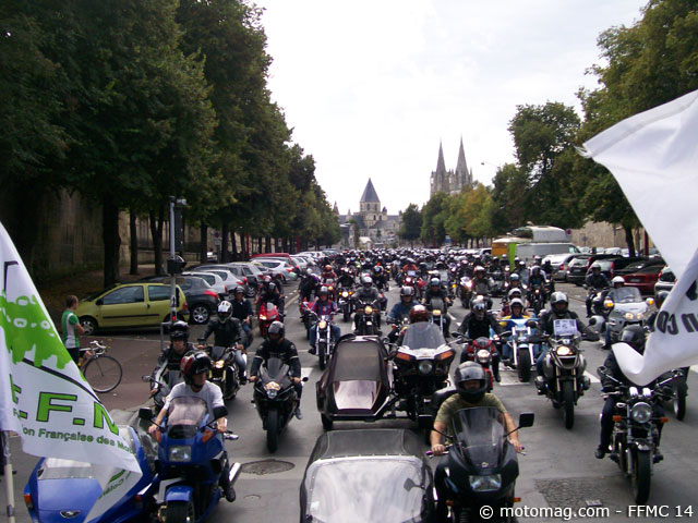 Manif du 10 septembre à Caen : 1800 motards mobilisés