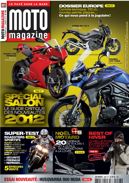 Moto Magazine n°283 - Décembre 2011/ Janvier 2012